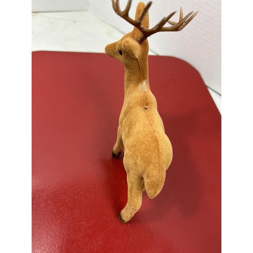 Vintage Flocked Deer Buck - Picture 9 of 12